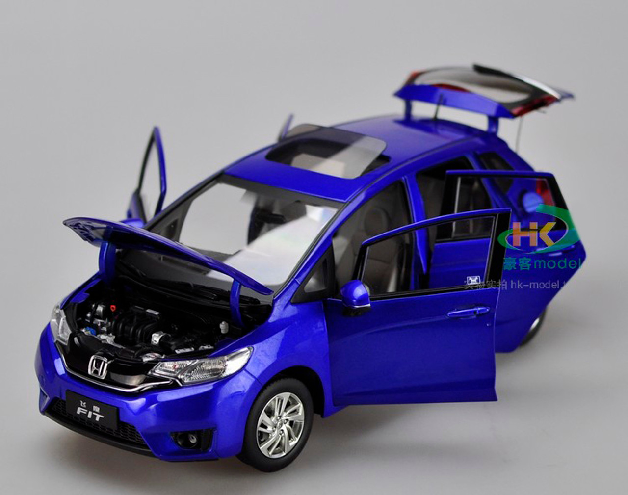 1/18 Dealer Edition Honda Fit (Blue) - LIVECARMODEL.com