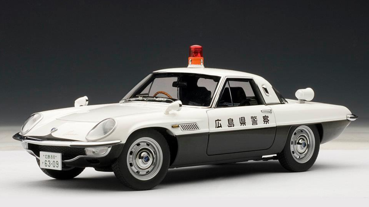 1/18 AUTOart Mazda Cosmo Sport Hiroshima Prefectural Japanese Police Car  Diecast Car Model Limited 75935