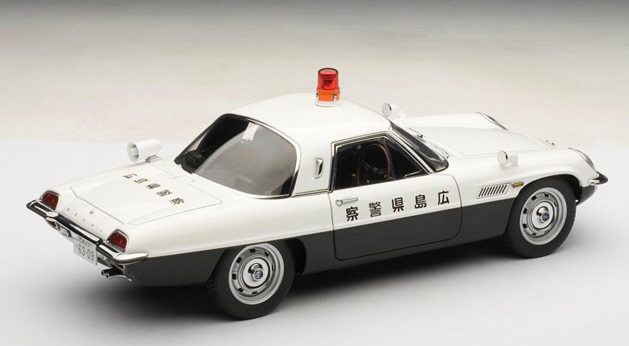 1/18 AUTOart Mazda Cosmo Sport Hiroshima Prefectural Japanese Police Car Diecast Car Model Limited 75935