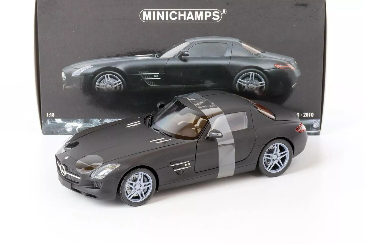 1/18 Minichamps Mercedes-Benz Mercedes SLS AMG (Matte Black