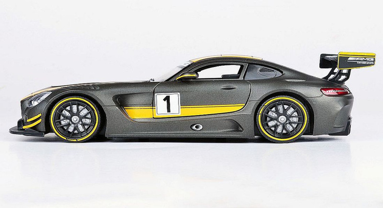 Mercedes AMG GT3 #1 Matt Gray with Yellow Stripes 