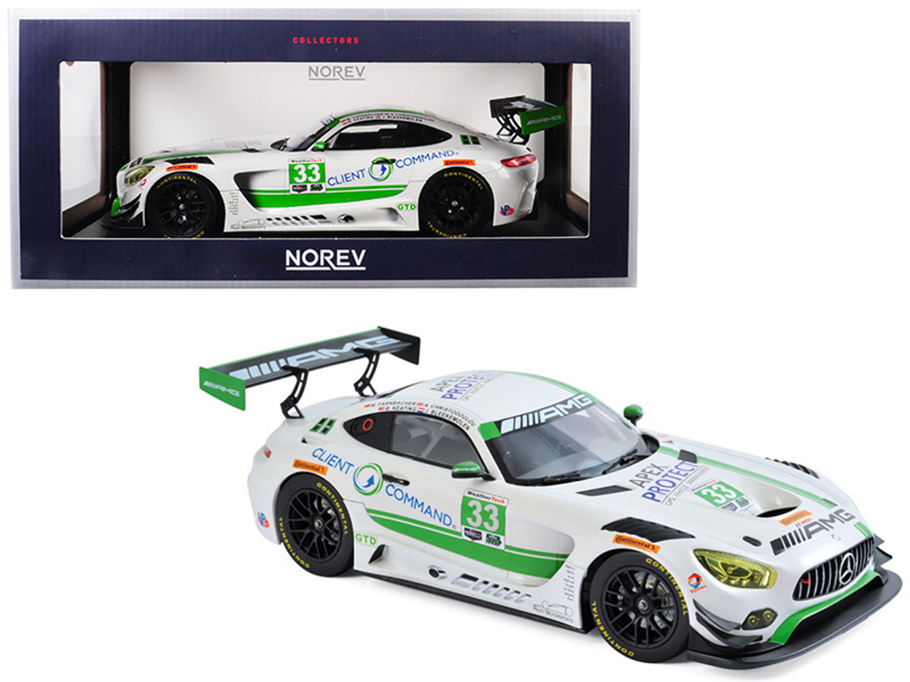 大得価ノレブ 1/18 ベンツ AMG GT3 Team Riley Daytona 2017 ノレブ