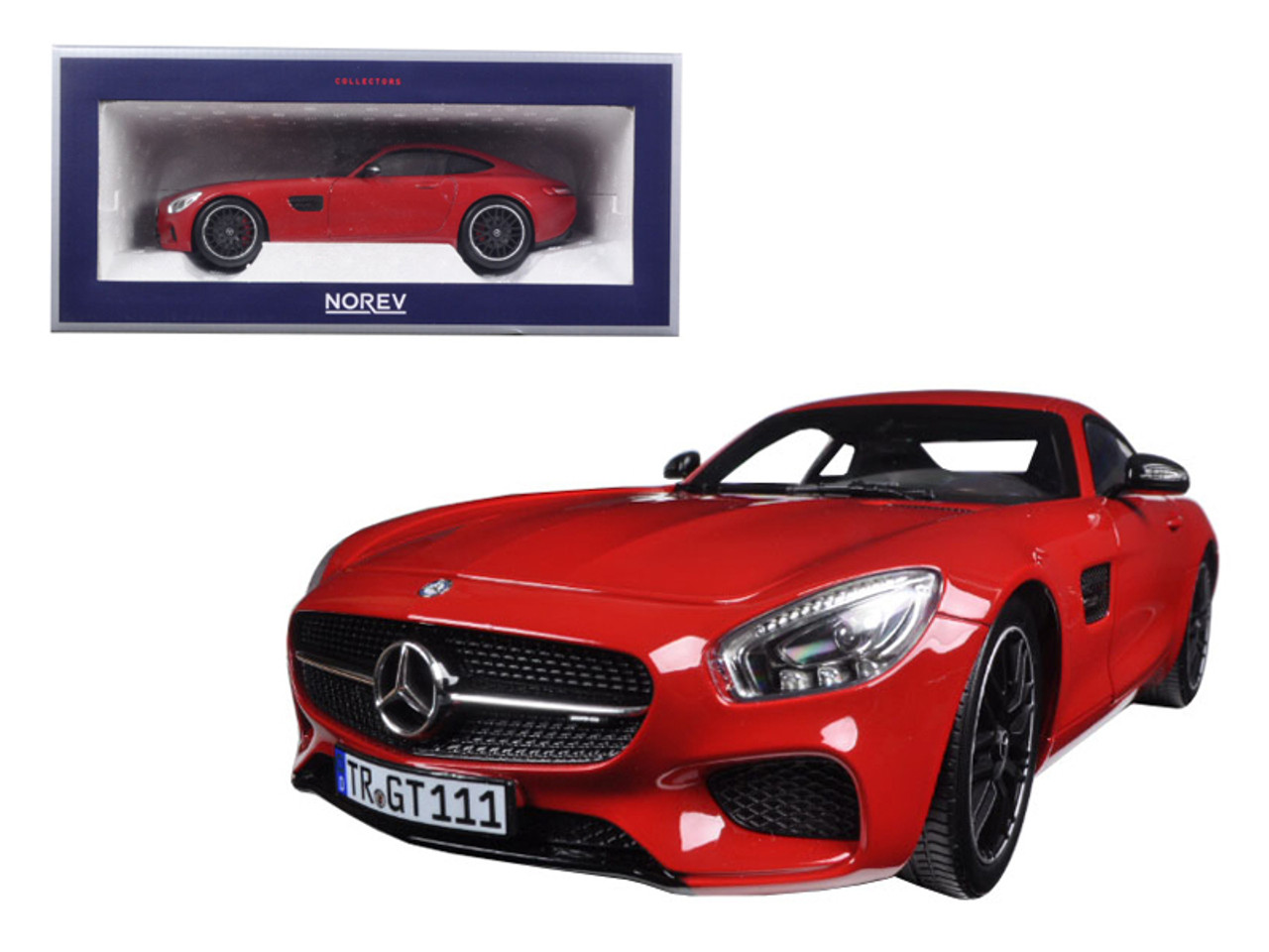 2015 Mercedes AMG GT Red 1/18 Diecast Model Car by Norev