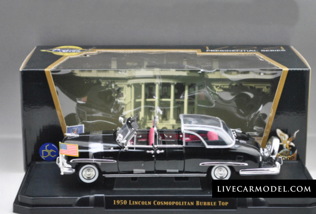 1/24 Yatming 1950 Lincoln Cosmopolitan Bubble Top Diecast Car