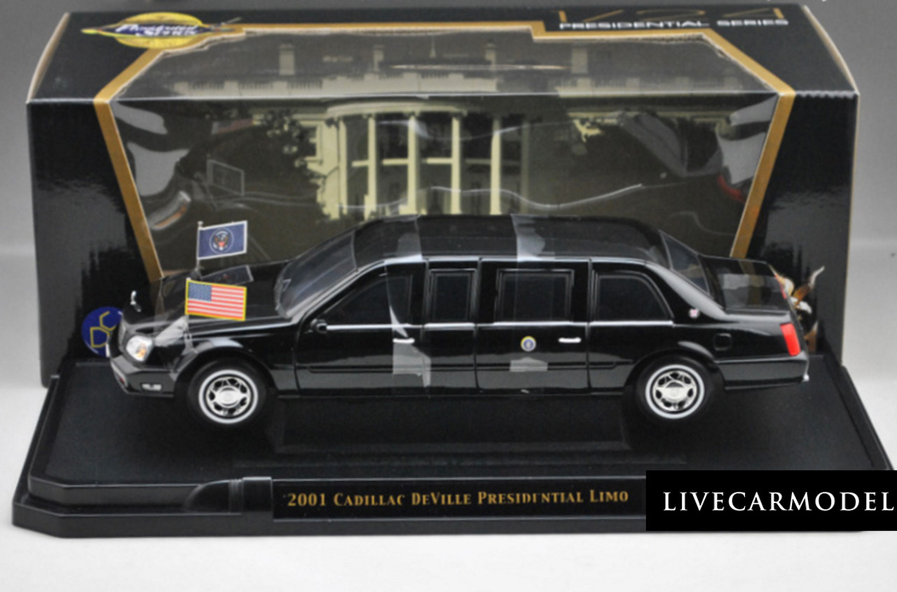 1/24 Yatming 2001 Cadillac Deville Presidential Limo Diecast