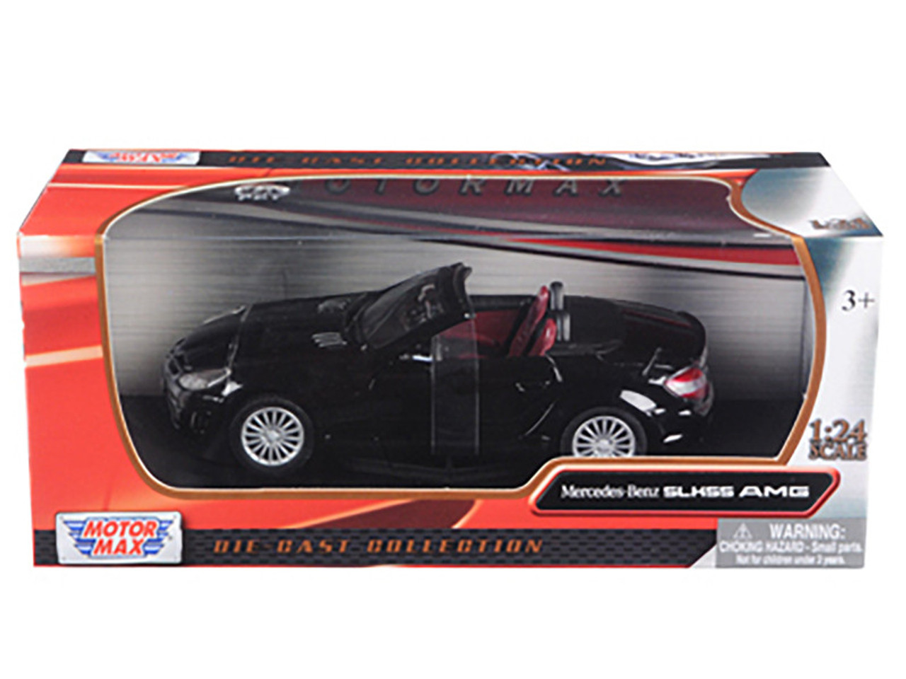 モーターマックス　メルセデスベンツSLK55 AMG Mercedes Benz SLK55 AMG Convertible Black 1/24 Diecast Model