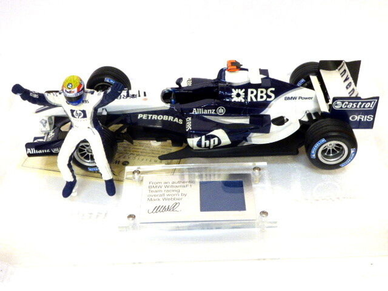 1/18 Hot Wheels Mattel 2005 Formula 1 Racing BMW Williams Mark Webber Car  Model with Figure - LIVECARMODEL.com
