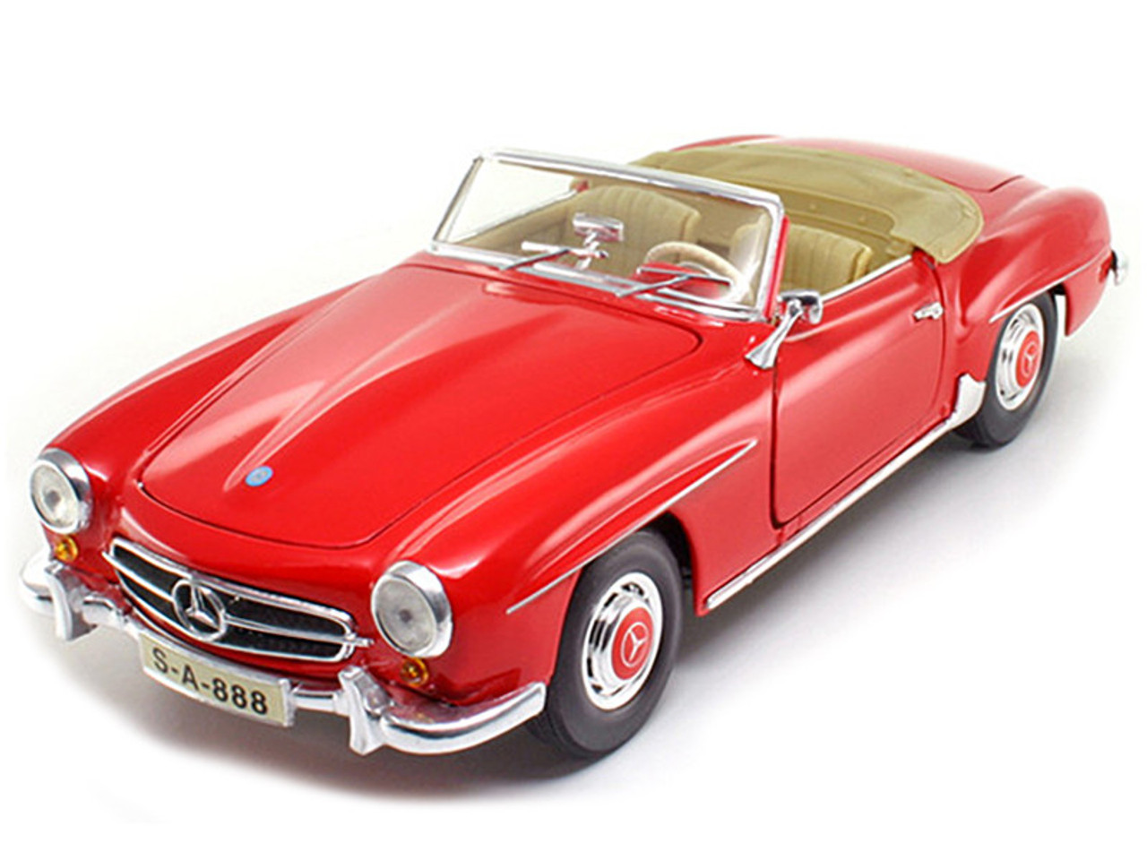マイスト　Maisto 1955 Mercedes-Benz 190SLミニカー 1/18 Maisto 1955 Mercedes Benz 190 SL (Red) Diecast Car