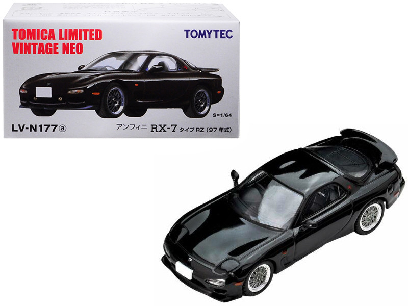1997 Mazda Efini RX-7 Type RZ RHD (Right Hand Drive) Black 1/64