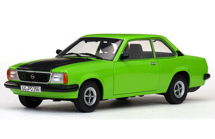 1/18 Sunstar 1978 OPEL ASCONA B SR Green w/ Black Hood Diecast Car