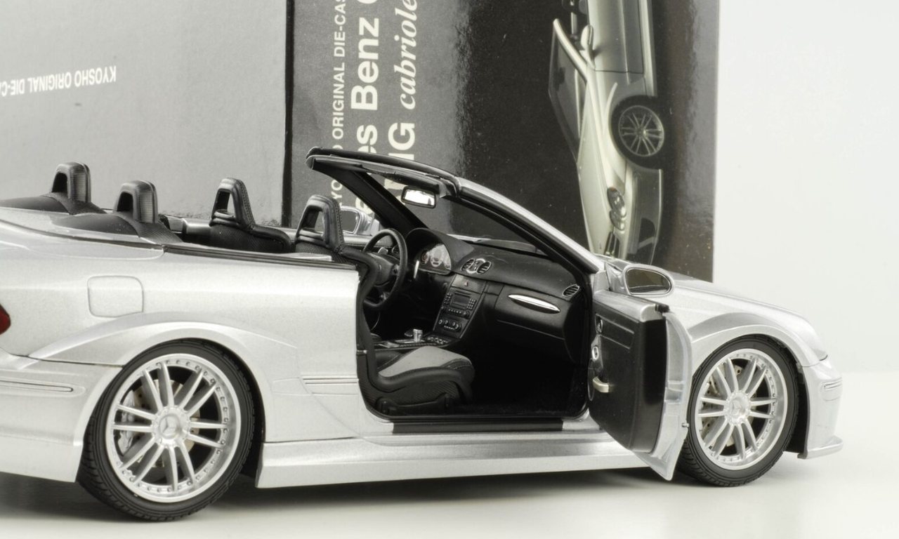 1/18 Kyosho Mercedes-Benz Mercedes CLK DTM AMG Cabriolet (Silver) Diecast Car Model