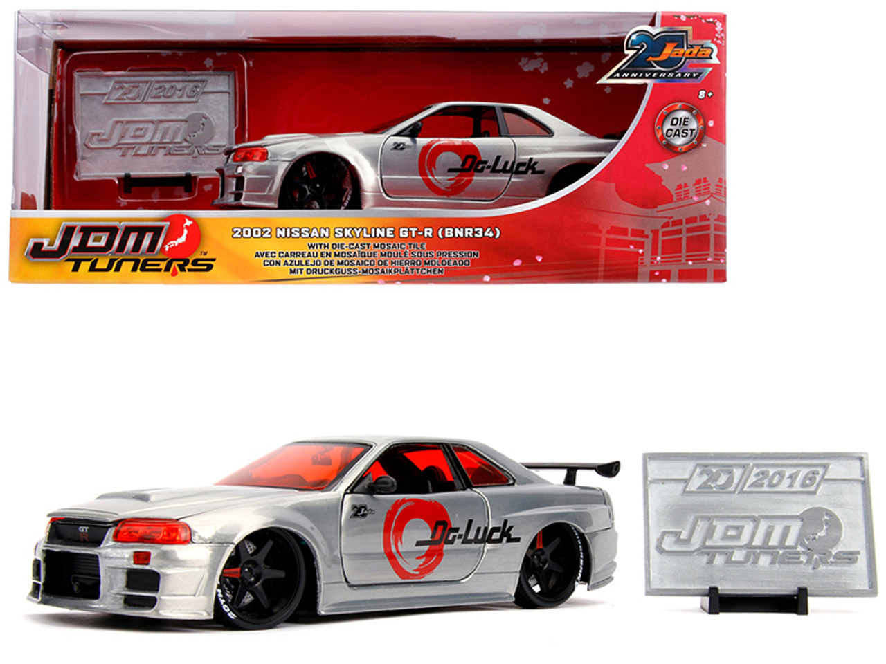 ミニカー 1:24 JDM TUNER 2002 Nissan Skyline GT-R Amazon.com: Jada Toys JDM Tuners 1:24 Die-Cast 2002 Nissan