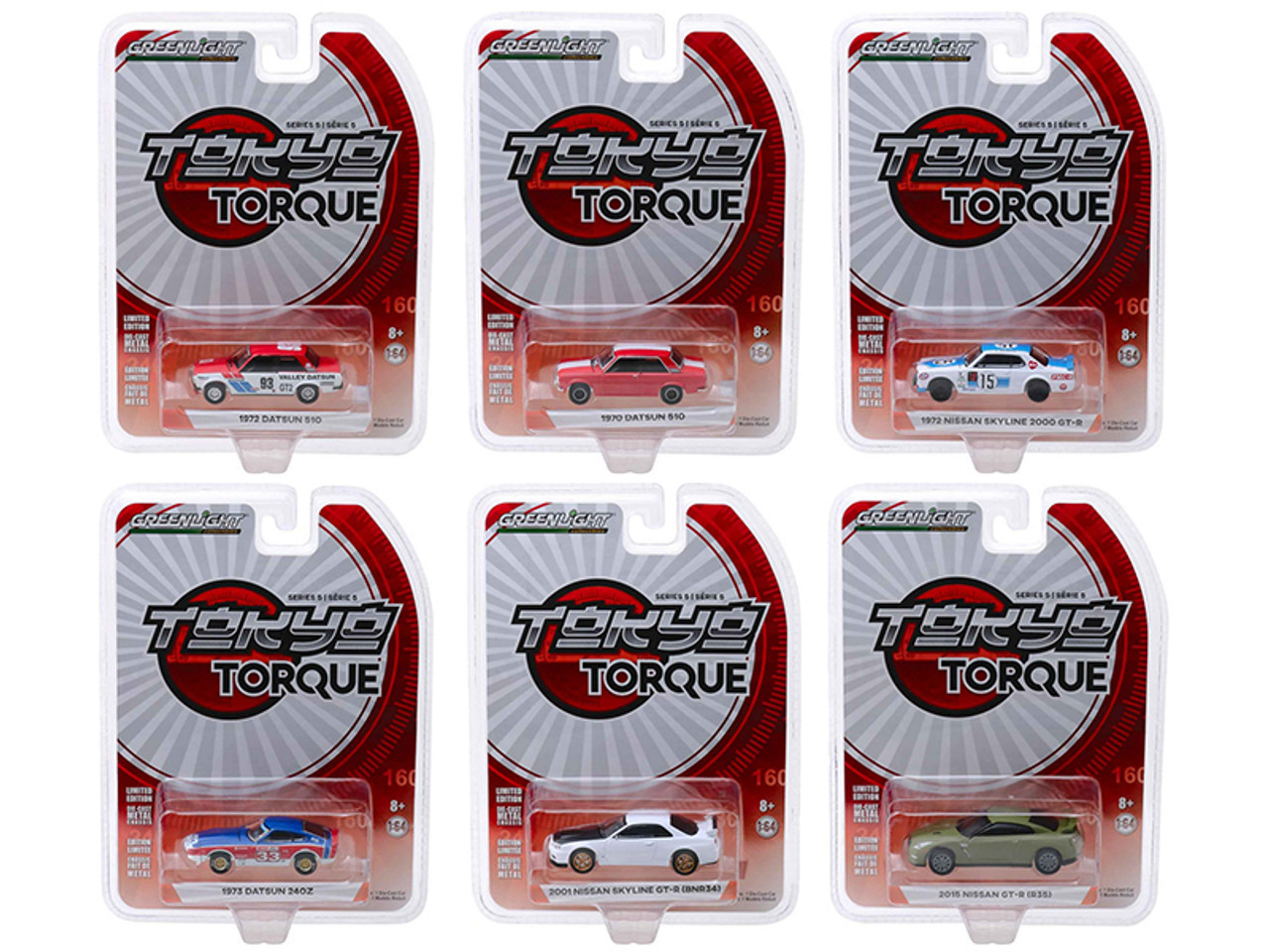 "Tokyo Torque" Set of 6 Cars Series 5 1/64 Diecast Models by Greenlight