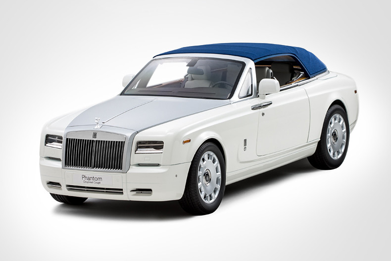 ミニカー Rolls-Royce Phantom Drophead Coupe 1/12 Kyosho Rolls-Royce Phantom Drophead Coupe (White) w/ Lights