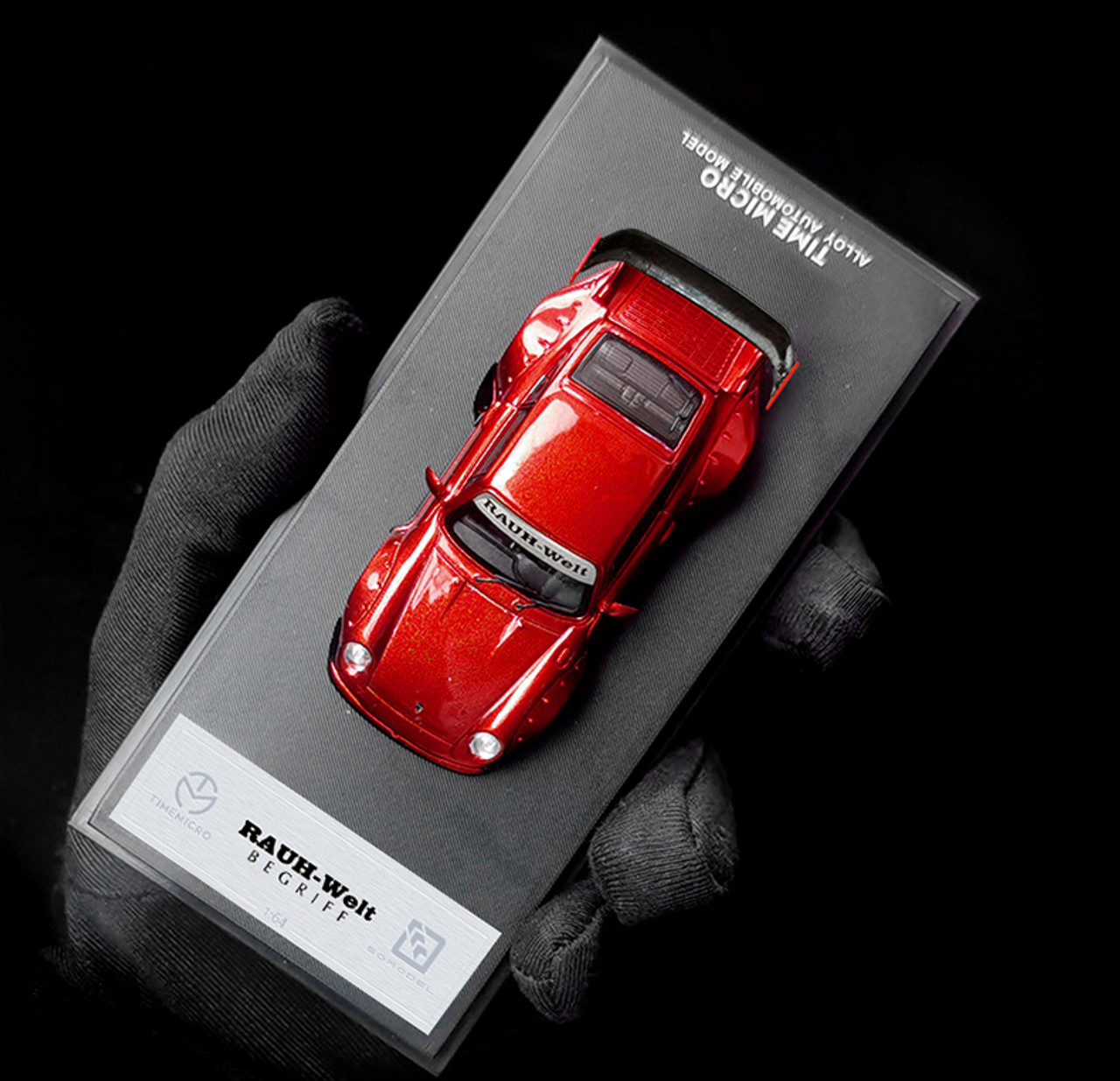 1/64 Time Model Porsche 911 993 RWB (Red) Duck Rear Wing Diecast Car Model