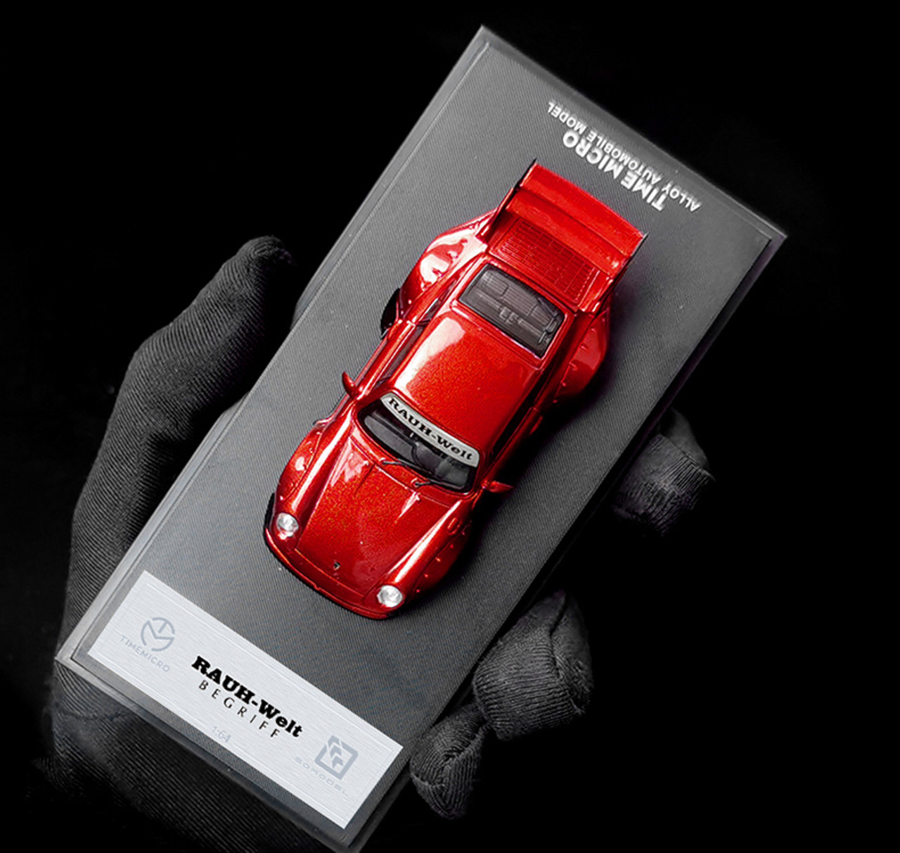 1/64 Time Model Porsche 911 993 RWB (Red) High Rear Wing Diecast Car Model