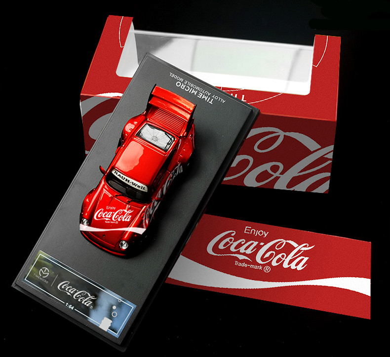 Time Micro ポルシェ993 RWB Coca-Cola 1:64 1/64 Time Model Porsche 911 993 RWB (Red) Coca Cola Standard
