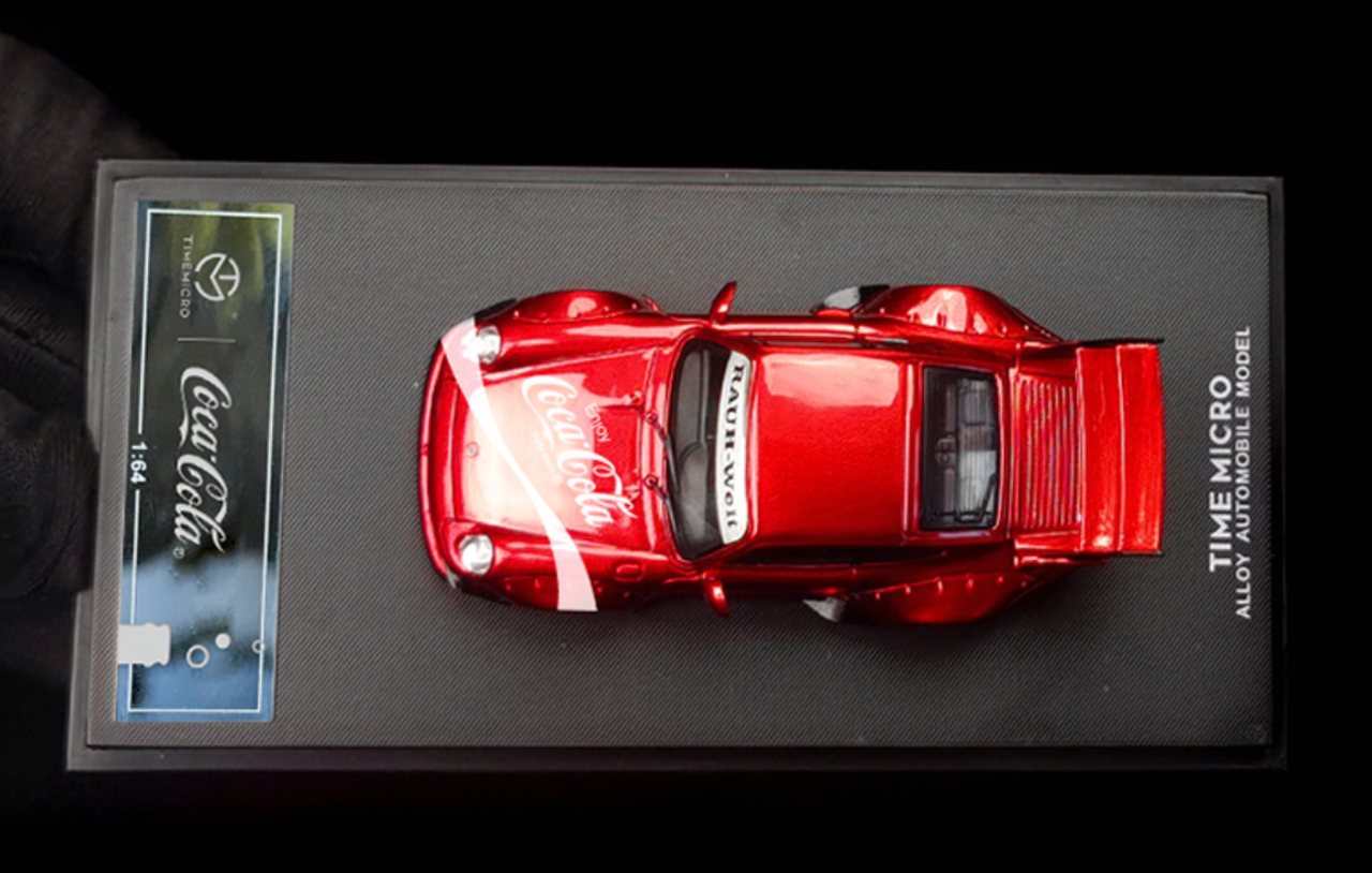 1/64 Time Model Porsche 911 993 RWB (Red) Coca Cola Standard Edition Diecast Car Model