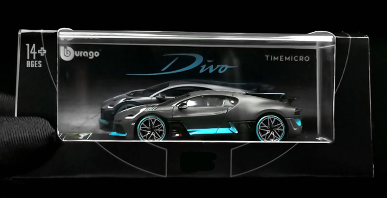 1/64 Time Micro Bugatti Divo (Grey) Diecast Car Model