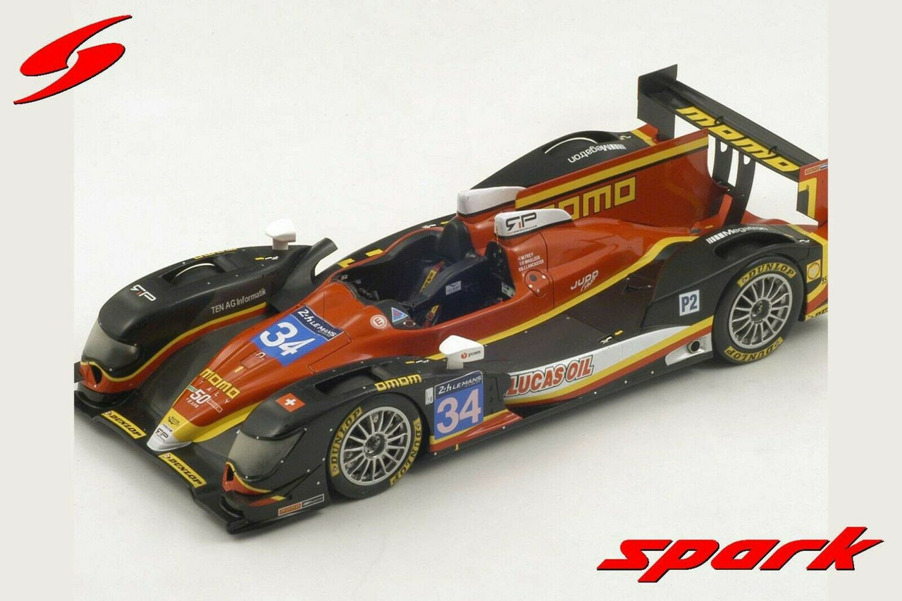 1/18 Oreca 03R-Judd n.34 LM P2 Le Mans 2014 "Momo" Race Perfomance M. Frey - F. Mailleux - J. Lancaster model car by Spark