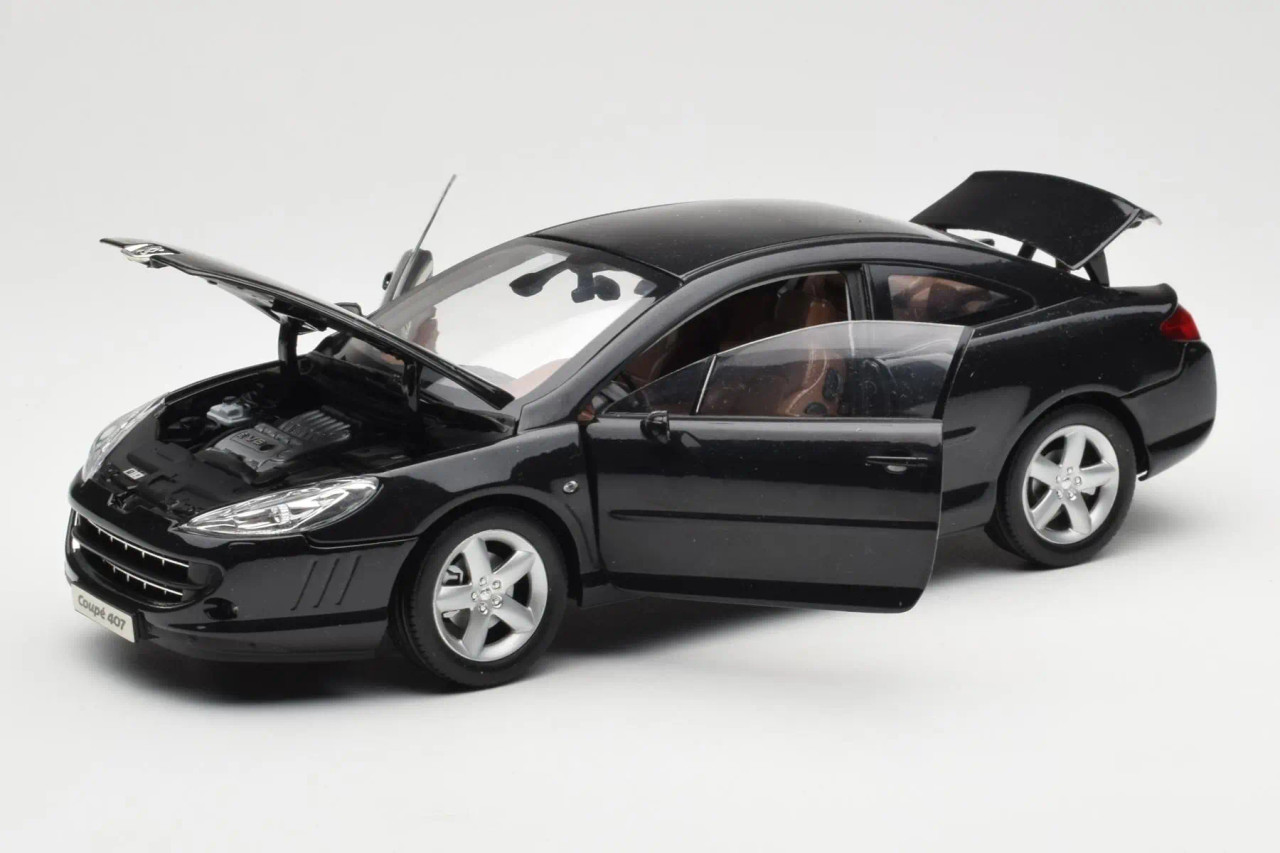 1/18 Norev Peugeot 407 Coupe (Black) Diecast Car Model