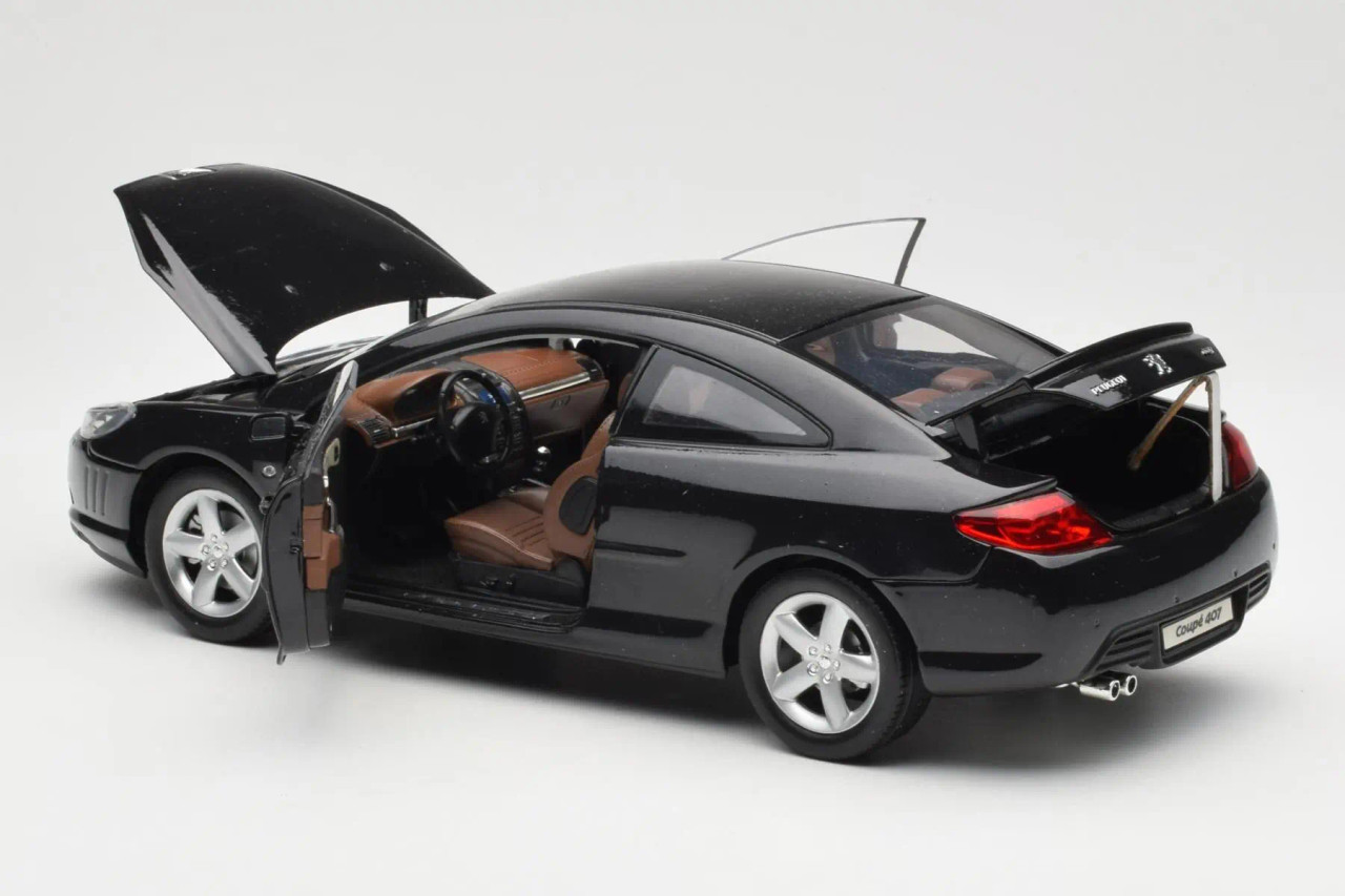 1/18 Norev Peugeot 407 Coupe (Black) Diecast Car Model