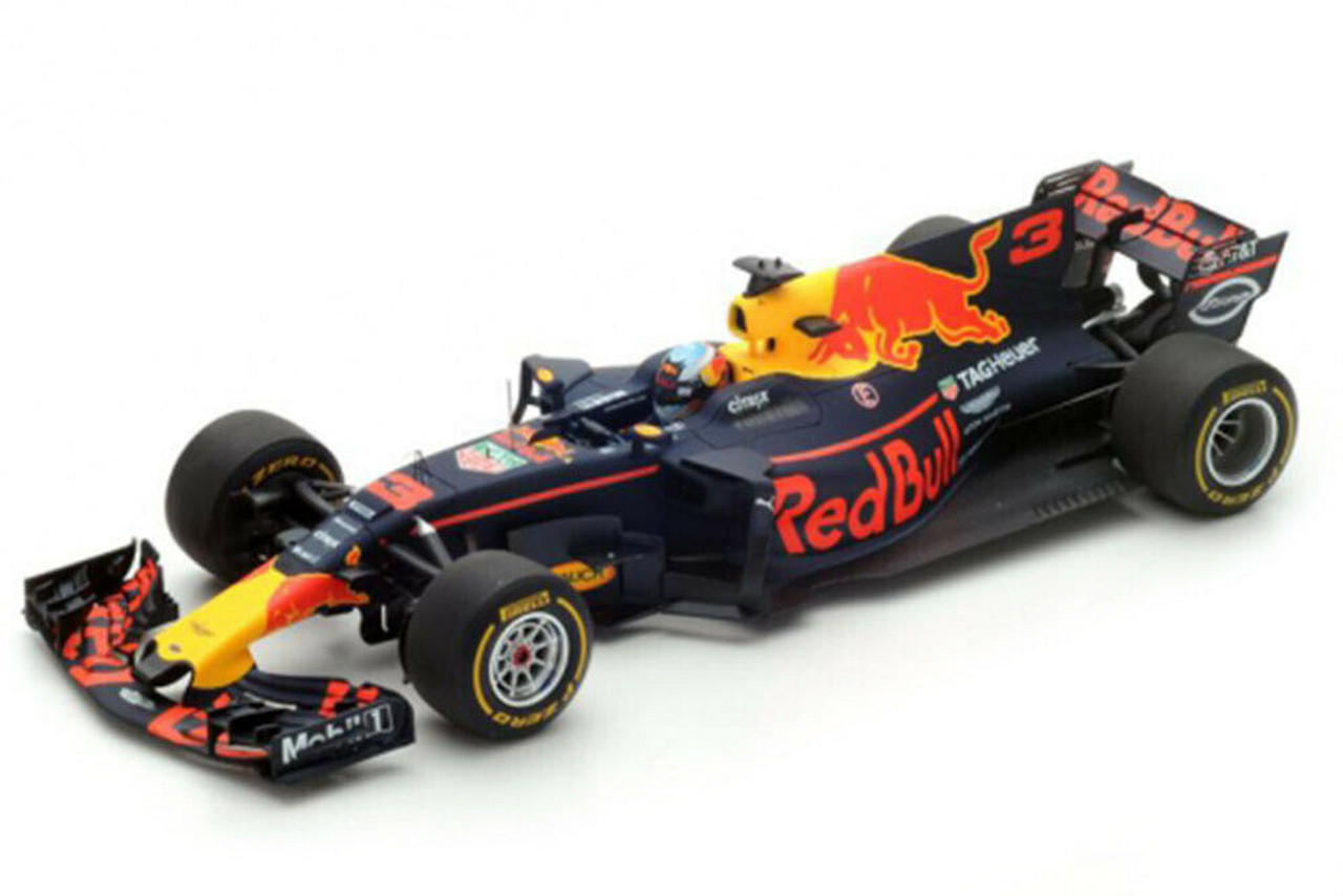 1/18 Red Bull Racing n.3 3rd Spanish GP 2017 TAG Heuer RB13 Daniel Ricciardo model car by Spark