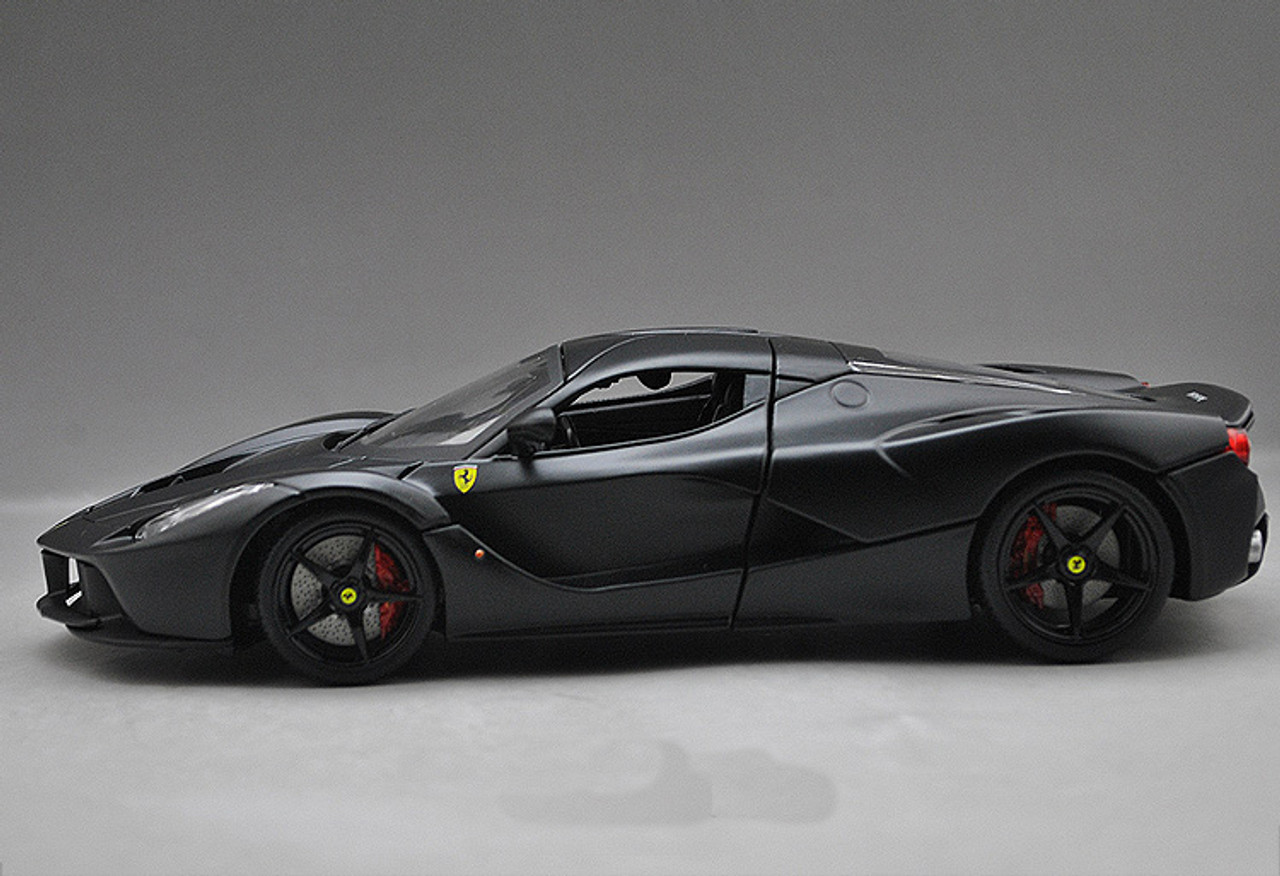 1/18 BBurago Signature Series Ferrari LaFerrari (Matte Black) Diecast Car Model