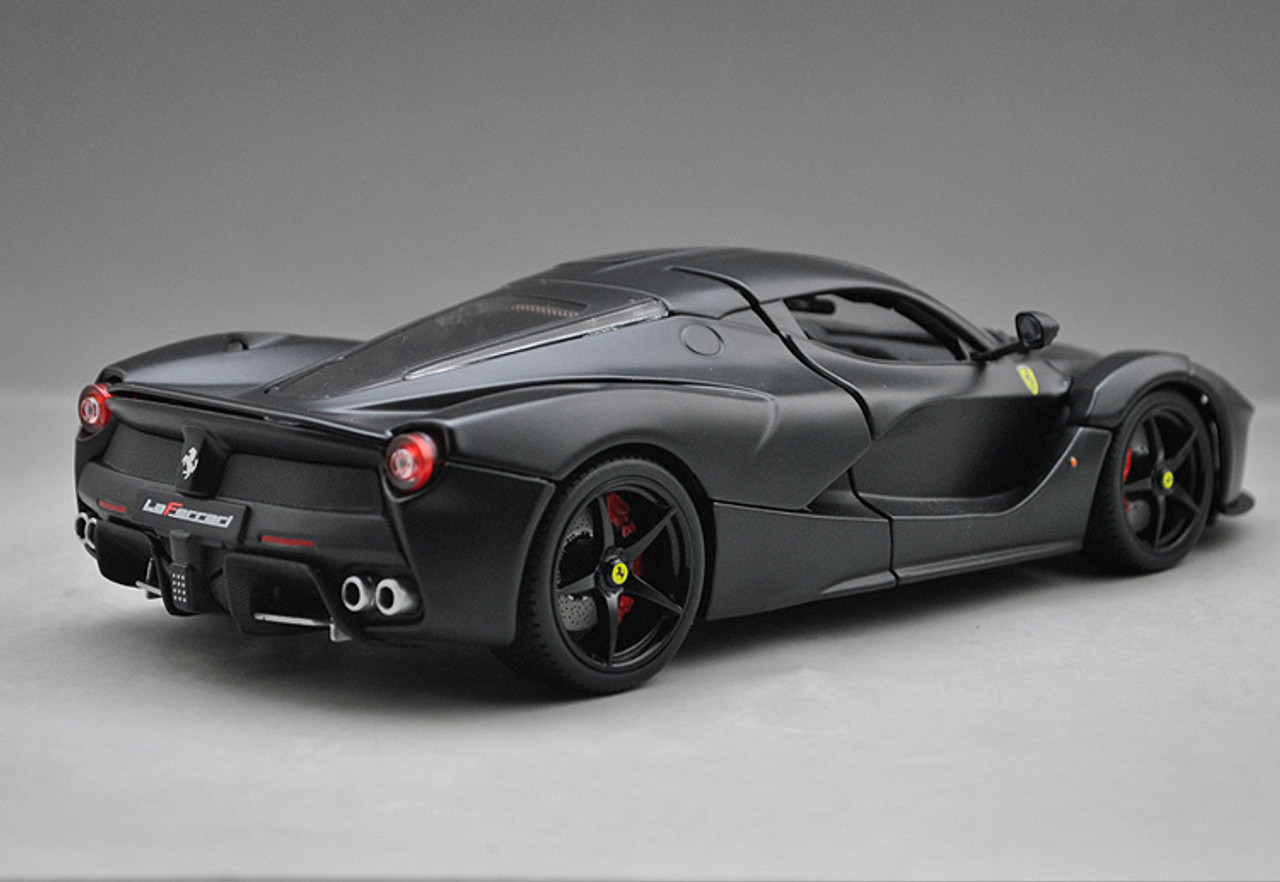 1/18 BBurago Signature Series Ferrari LaFerrari (Matte Black) Diecast Car  Model