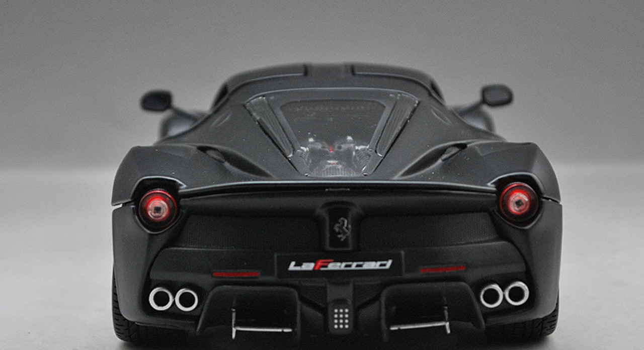 1/18 BBurago Signature Series Ferrari LaFerrari (Matte Black) Diecast Car  Model