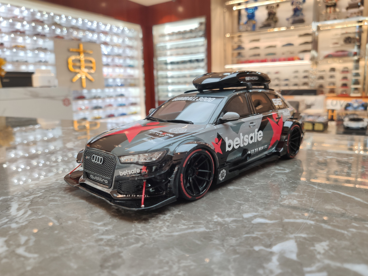 1/18 GT Spirit Audi RS6 C7 DTM Jon Olsson 56 Degree (Black) Resin