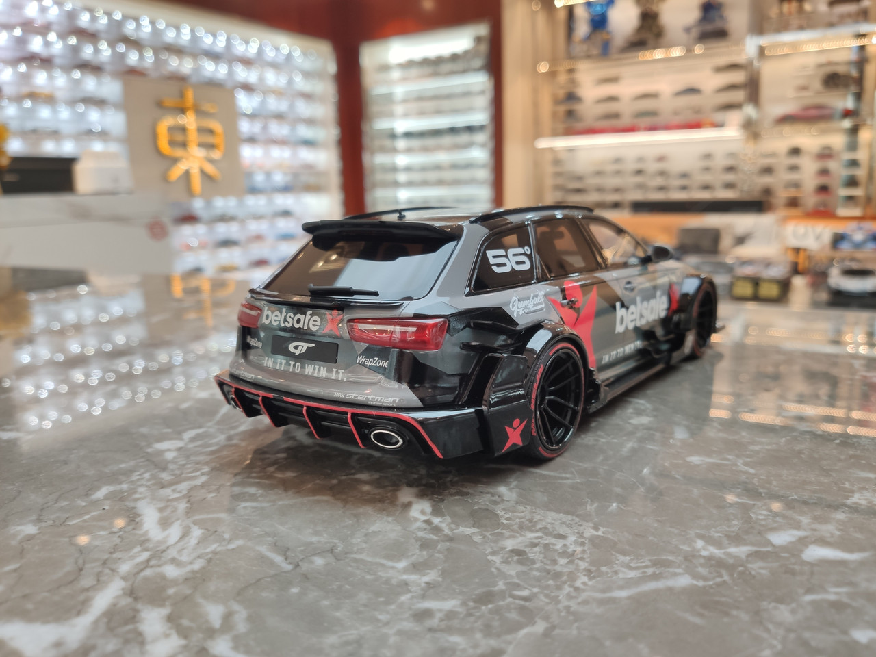 1/18 GT Spirit Audi RS6 C7 DTM Jon Olsson 56 Degree (Black) Resin Car Model