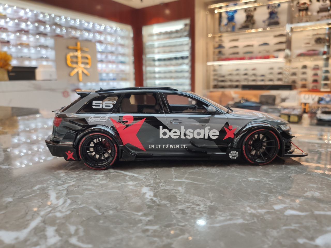 1/18 GT Spirit Audi RS6 C7 DTM Jon Olsson 56 Degree (Black) Resin