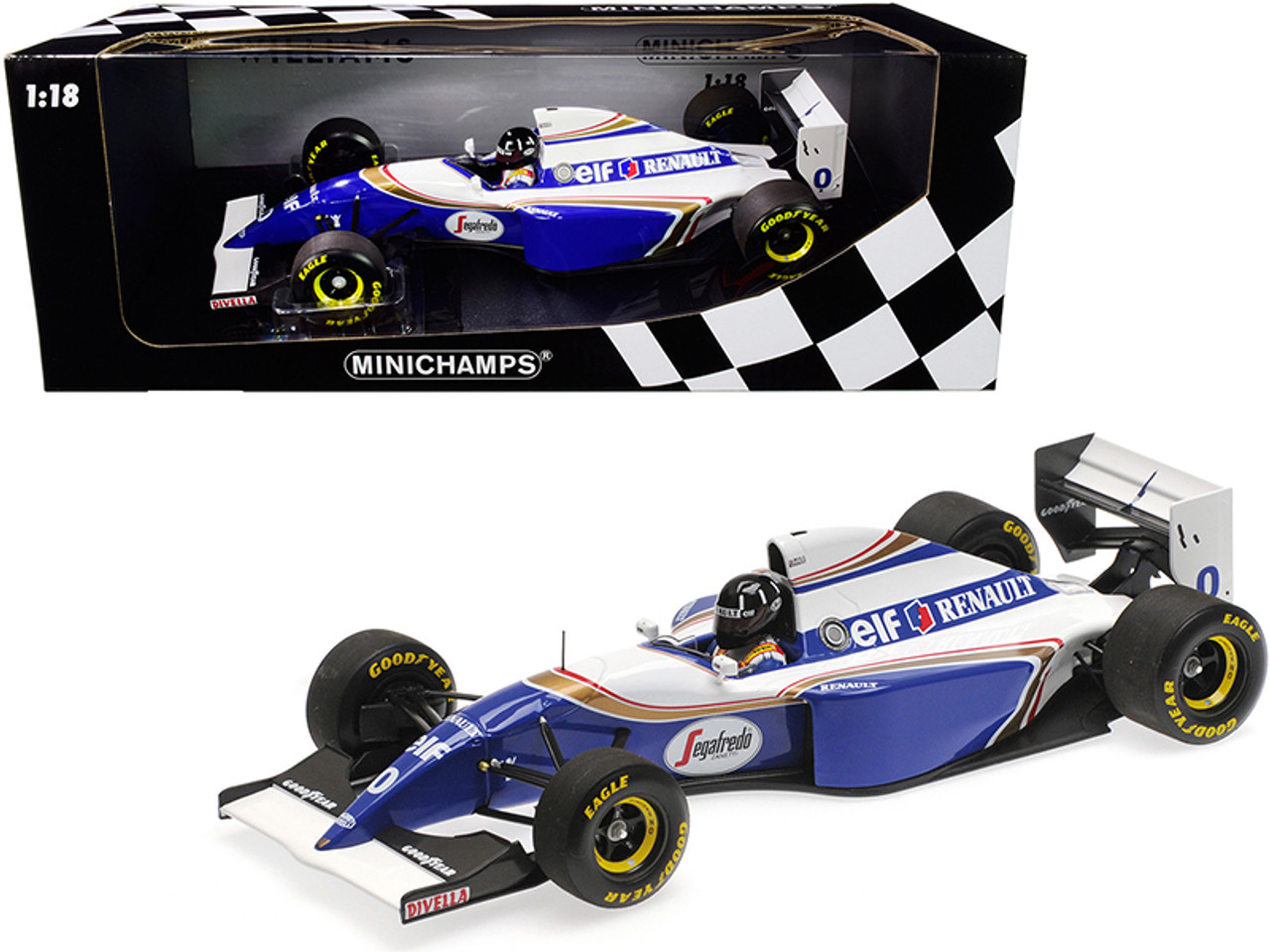 Williams Renault FW16 #0 Damon Hill 2nd Place Formula One Brazilian Grand  Prix (1994) Limited Edition to 204 pieces Worldwide 1/18 Diecast Model Car 