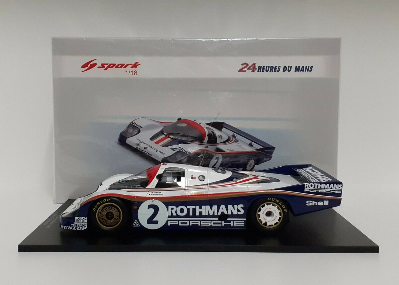 1/18 Porsche 956 No.2 2nd 24H Le Mans 1982 J. Mass - V. Schuppan model car  by Spark