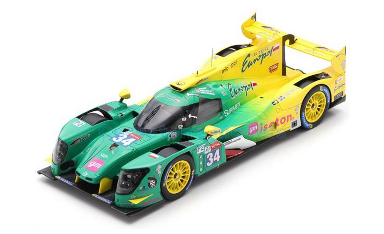 1/18 Spark Ligier JS P217 Gibson No.34 Inter Europol Competition 24H Le Mans 2019 J. Smiechowski - J. Winslow - N. Moore Car Model