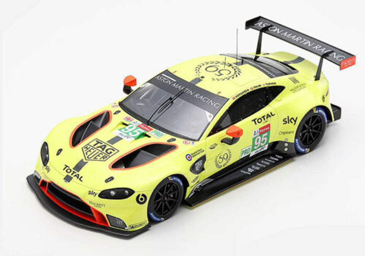 1/18 Aston Martin Vantage GTE No.95 Aston Martin Racing Pole Position LMGTE Pro Class - 24H Le Mans 2019 N. Thiim - M. Sørensen - D. Turner model car by Spark