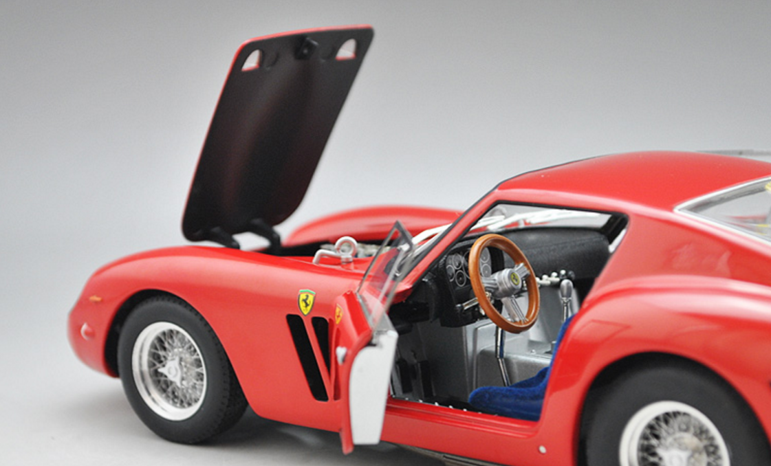 マテルエリート1/18 フェラーリ250GT L2985 ELITE WHEELS HOT by 1:18 RED LUSSO BERLINETTA GT 250 FERRARI ベルリネッタルッソブルー外箱難あり ミニカー