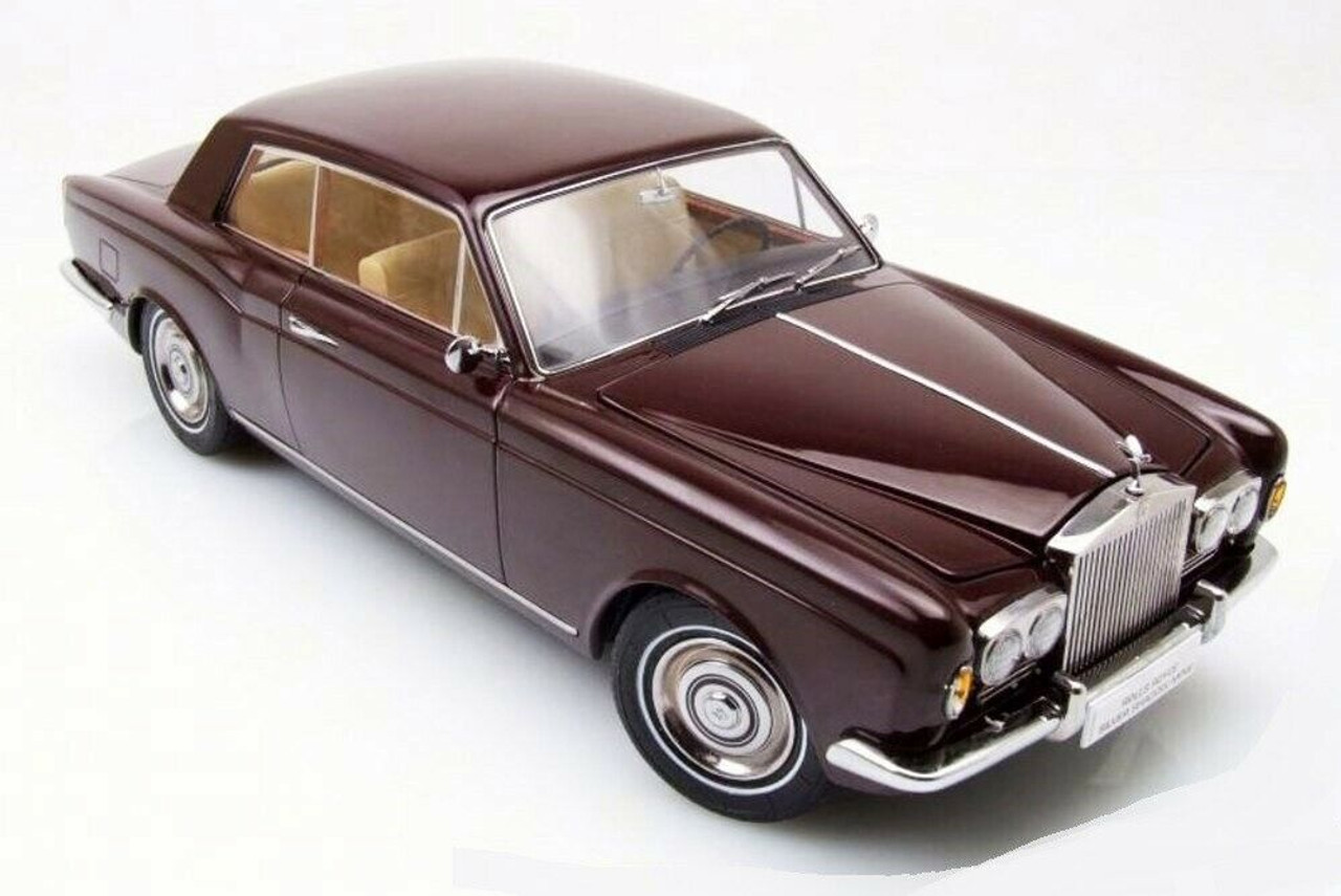 1968 Rolls Royce Silver Shadow Burgundy 1/18 Diecast Model Car by Paragon