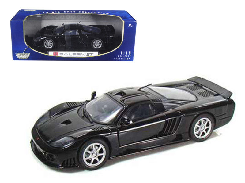 Saleen S7 1/18 Black Diecast Car Model by Motormax - LIVECARMODEL.com