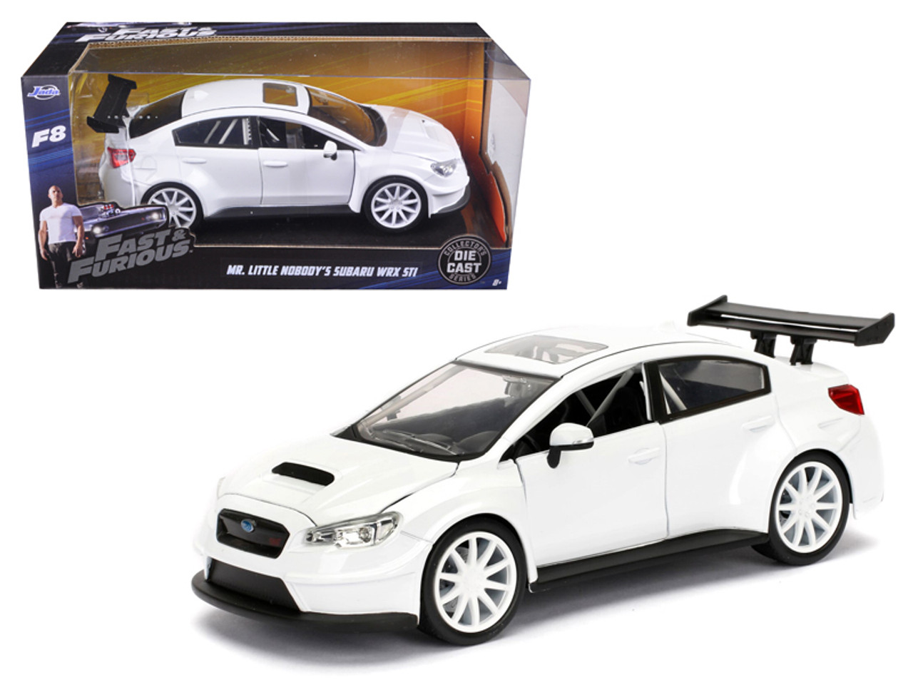 【希少】エブロ　DIE−CAST MODEL　CAR　No.65 Mr. Little Nobody's Subaru WRX STI White 