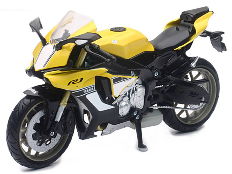 タ*カ様 Yamaha YZF-R1 1/12スケールモデル 2016 Yamaha YZF-R1 Yellow Motorcycle Model 1/12 by New Ray
