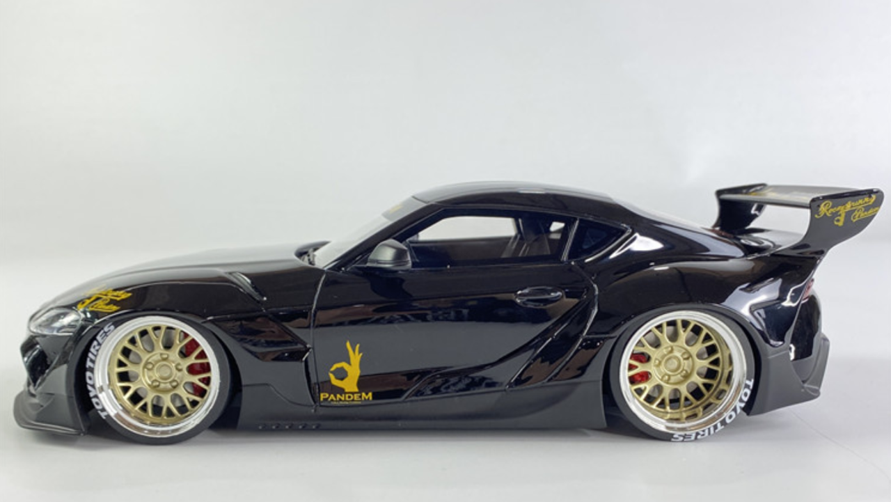 1/18 Top Speed Pandem Rocket Bunny Toyota GR Supra V1.0 (Black) Resin Car Model