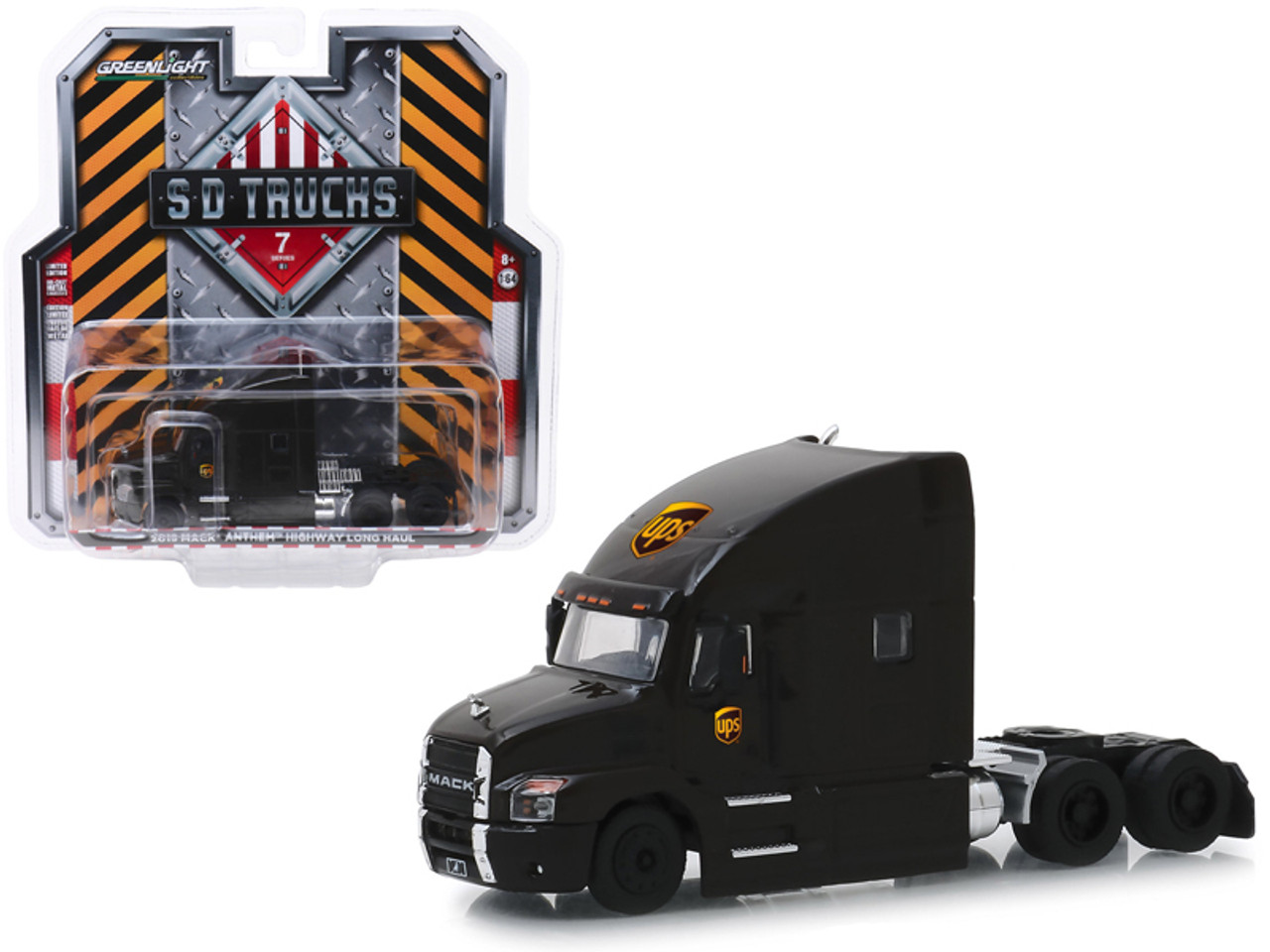 2019 Mack Anthem Highway Long Haul Truck Brown "UPS" (United Parcel Service) "S.D. Trucks" Series 7 1/64 Diecast Model by Greenlight