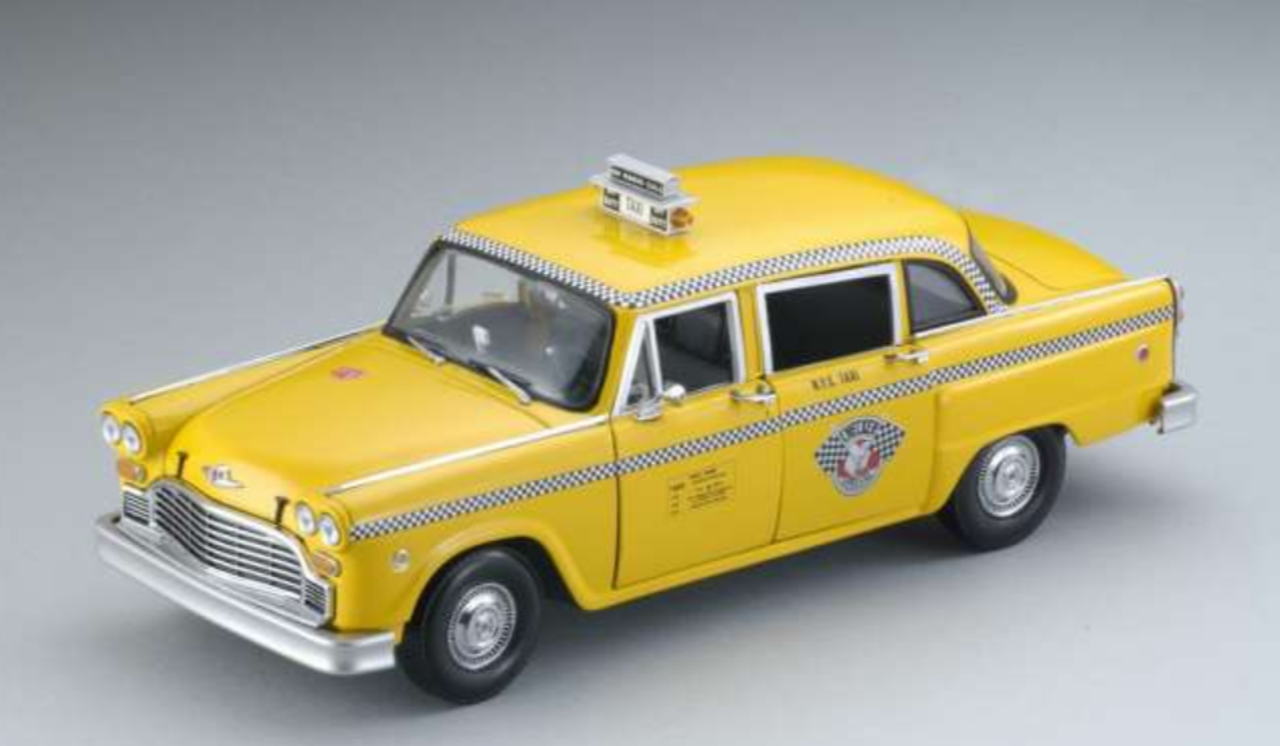 1/18 1981 Checker A11 - New York Cab Diecast Car Model