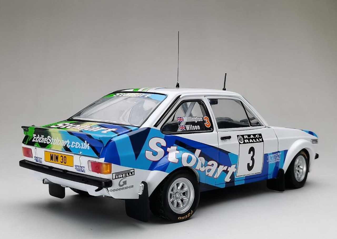 1/18 Ford Escort RS1800 -  #3 M. Wilson/J.Millington - Winner- Roger Albert Clark Rally 2008 Diecast Car Model