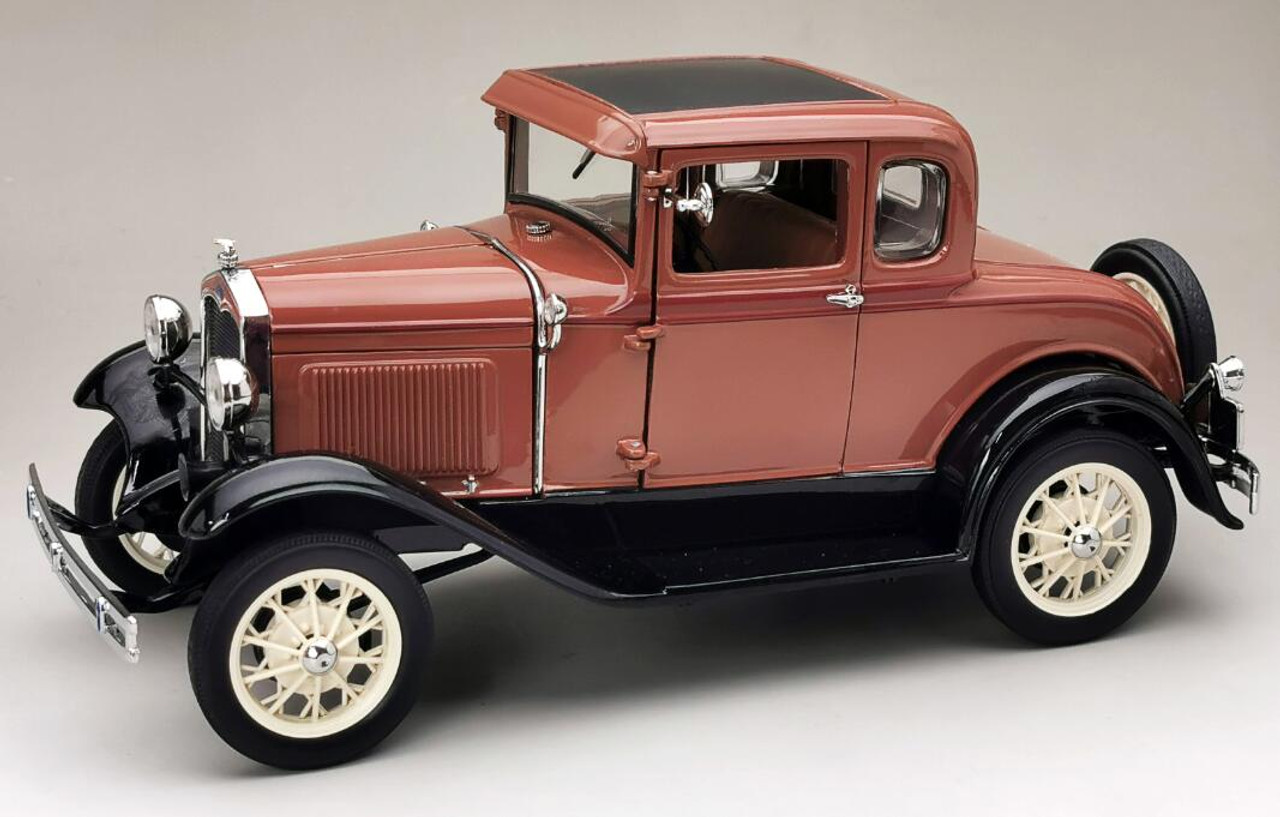 1/18 1931 Ford Model A Coupe - Brown Diecast Car Model