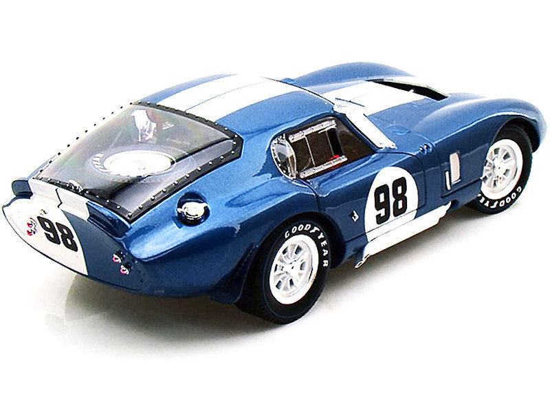 1/18 Shelby Collectible 1965 Shelby Cobra Daytona Coupe #98 Blue Diecast Car Model
