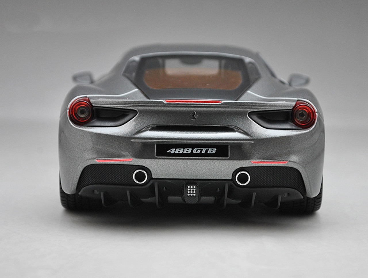 1/18 BBurago Signature Ferrari 488 GTB 488GTB (Grey) Diecast Car Model