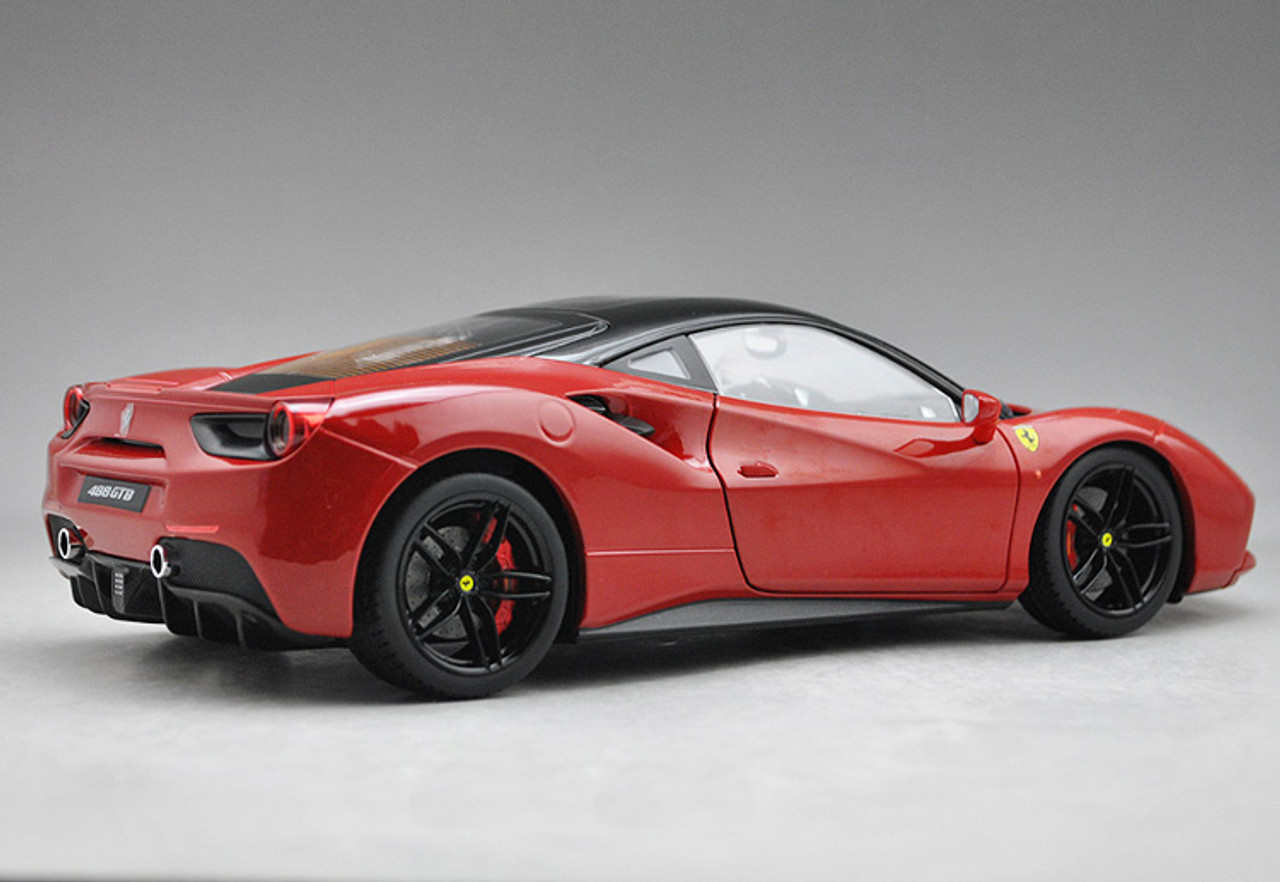 Voiture Bburago Ferrari Signature - 488 GTB 1:18 Rouge - Voiture